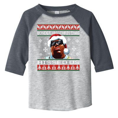 Notorious Wonder Why Christmas Missed Us Ugly Toddler Fine Jersey T-Shirt
