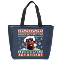 Notorious Wonder Why Christmas Missed Us Ugly Zip Tote Bag