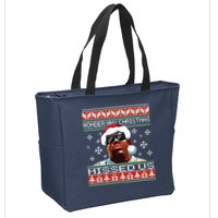 Notorious Wonder Why Christmas Missed Us Ugly Zip Tote Bag