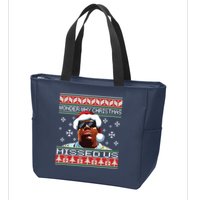 Notorious Wonder Why Christmas Missed Us Ugly Zip Tote Bag