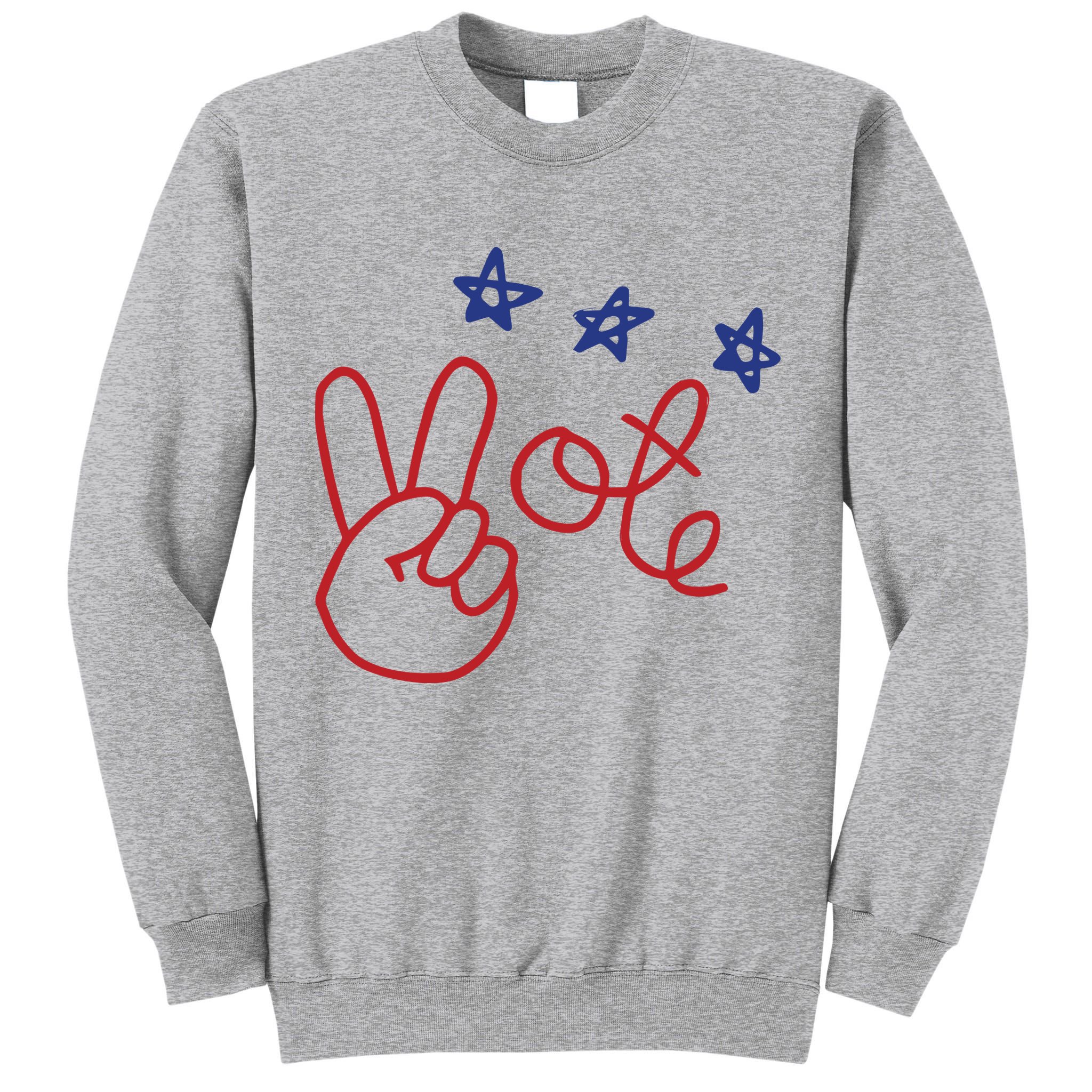 Nicolle Wallace Wearing Peace Vote Tall Sweatshirt
