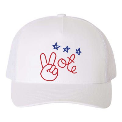 Nicolle Wallace Wearing Peace Vote Yupoong Adult 5-Panel Trucker Hat