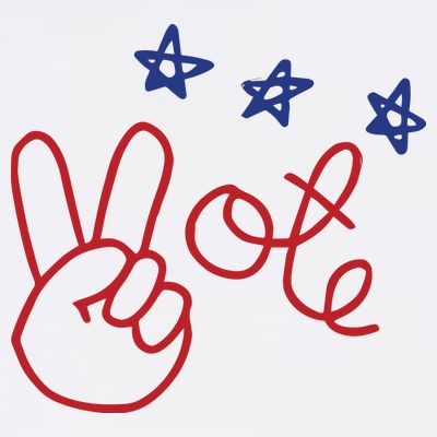 Nicolle Wallace Wearing Peace Vote T-Shirt