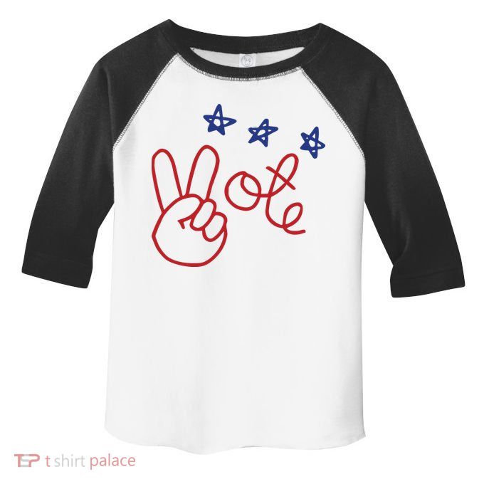 Nicolle Wallace Wearing Peace Vote Toddler Fine Jersey T-Shirt