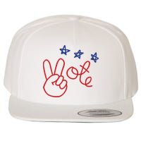 Nicolle Wallace Wearing Peace Vote Wool Snapback Cap