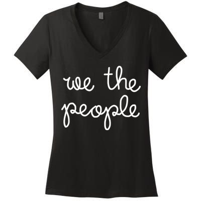 Nicolle Wallace Wearing We The People Women's V-Neck T-Shirt