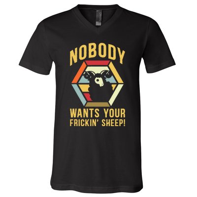 Nobody Wants Your Frickin Board Game V-Neck T-Shirt