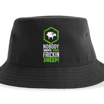 Nobody Wants Your Frickin Board Game Sustainable Bucket Hat