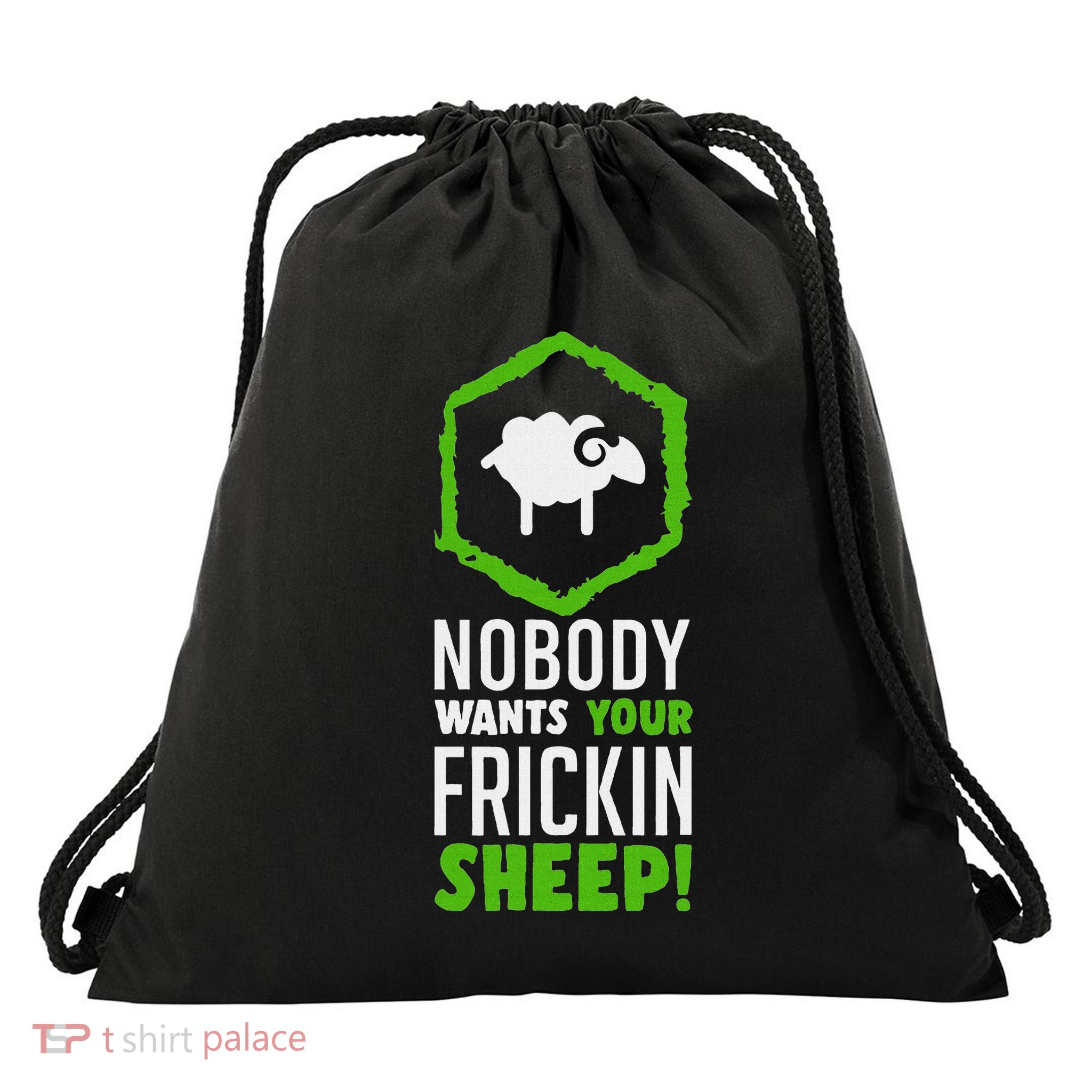 Nobody Wants Your Frickin Board Game Drawstring Bag