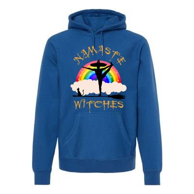 Namaste Witches Yoga Gift Premium Hoodie