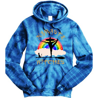 Namaste Witches Yoga Gift Tie Dye Hoodie