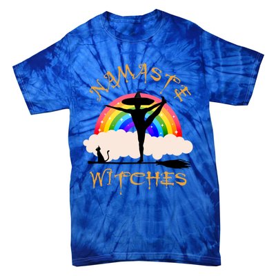 Namaste Witches Yoga Gift Tie-Dye T-Shirt