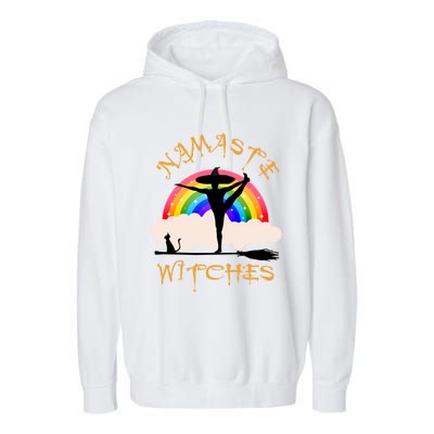 Namaste Witches Yoga Gift Garment-Dyed Fleece Hoodie