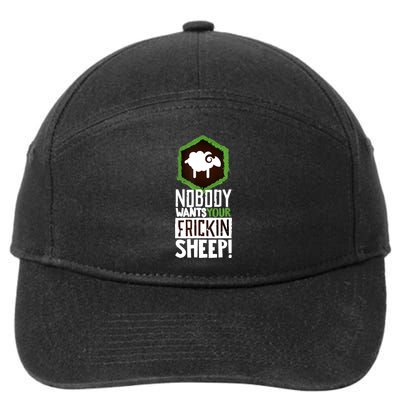 Nobody Wants Your Sheep Funny Gift Board Game Geek Nerd Fan Joke Gift 7-Panel Snapback Hat