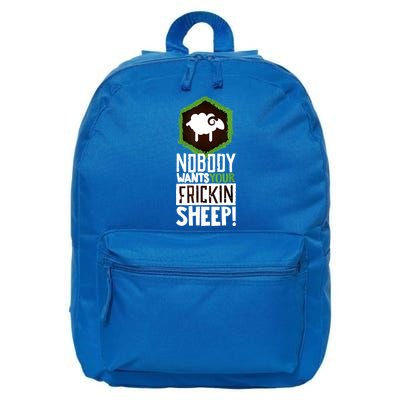Nobody Wants Your Sheep Funny Gift Board Game Geek Nerd Fan Joke Gift 16 in Basic Backpack