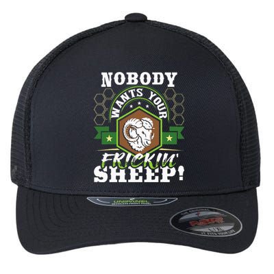 Nobody Wants Your Sheep Funny Tabletop Game Board Gaming Flexfit Unipanel Trucker Cap