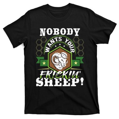 Nobody Wants Your Sheep Funny Tabletop Game Board Gaming T-Shirt