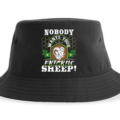 Nobody Wants Your Sheep Funny Tabletop Game Board Gaming Sustainable Bucket Hat