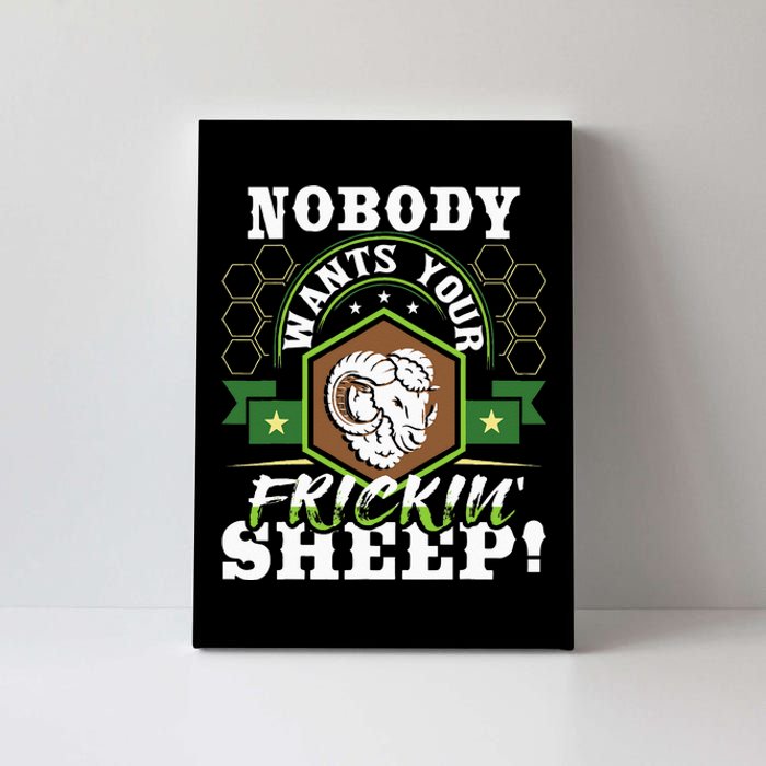 Nobody Wants Your Sheep Funny Tabletop Game Board Gaming Canvas