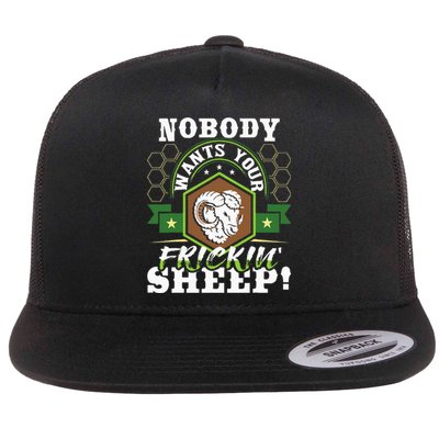 Nobody Wants Your Sheep Funny Tabletop Game Board Gaming Flat Bill Trucker Hat