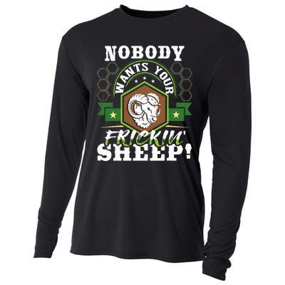 Nobody Wants Your Sheep Funny Tabletop Game Board Gaming Cooling Performance Long Sleeve Crew