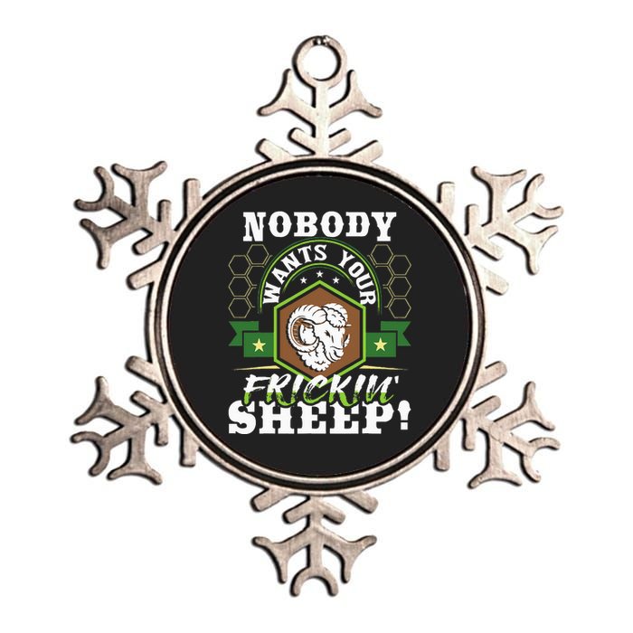 Nobody Wants Your Sheep Funny Tabletop Game Board Gaming Metallic Star Ornament