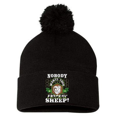 Nobody Wants Your Sheep Funny Tabletop Game Board Gaming Pom Pom 12in Knit Beanie