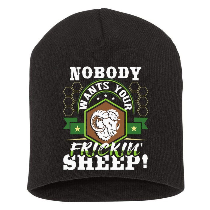 Nobody Wants Your Sheep Funny Tabletop Game Board Gaming Short Acrylic Beanie