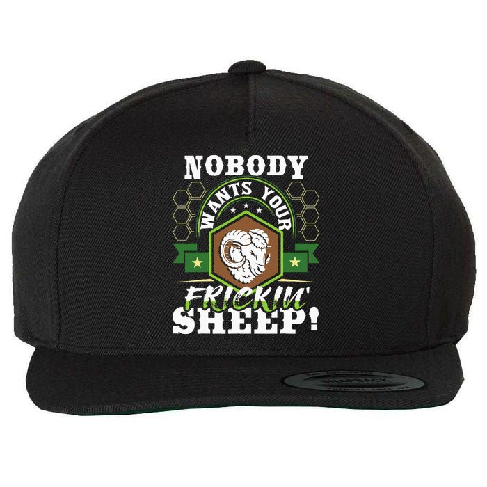 Nobody Wants Your Sheep Funny Tabletop Game Board Gaming Wool Snapback Cap