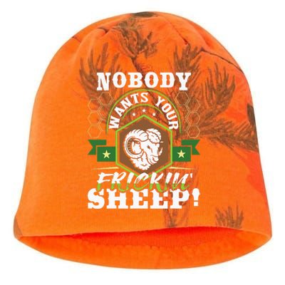 Nobody Wants Your Sheep Funny Tabletop Game Board Gaming Kati - Camo Knit Beanie