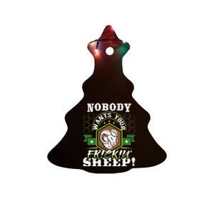 Nobody Wants Your Sheep Funny Tabletop Game Board Gaming Ceramic Tree Ornament