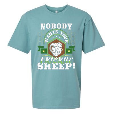 Nobody Wants Your Sheep Funny Tabletop Game Board Gaming Sueded Cloud Jersey T-Shirt