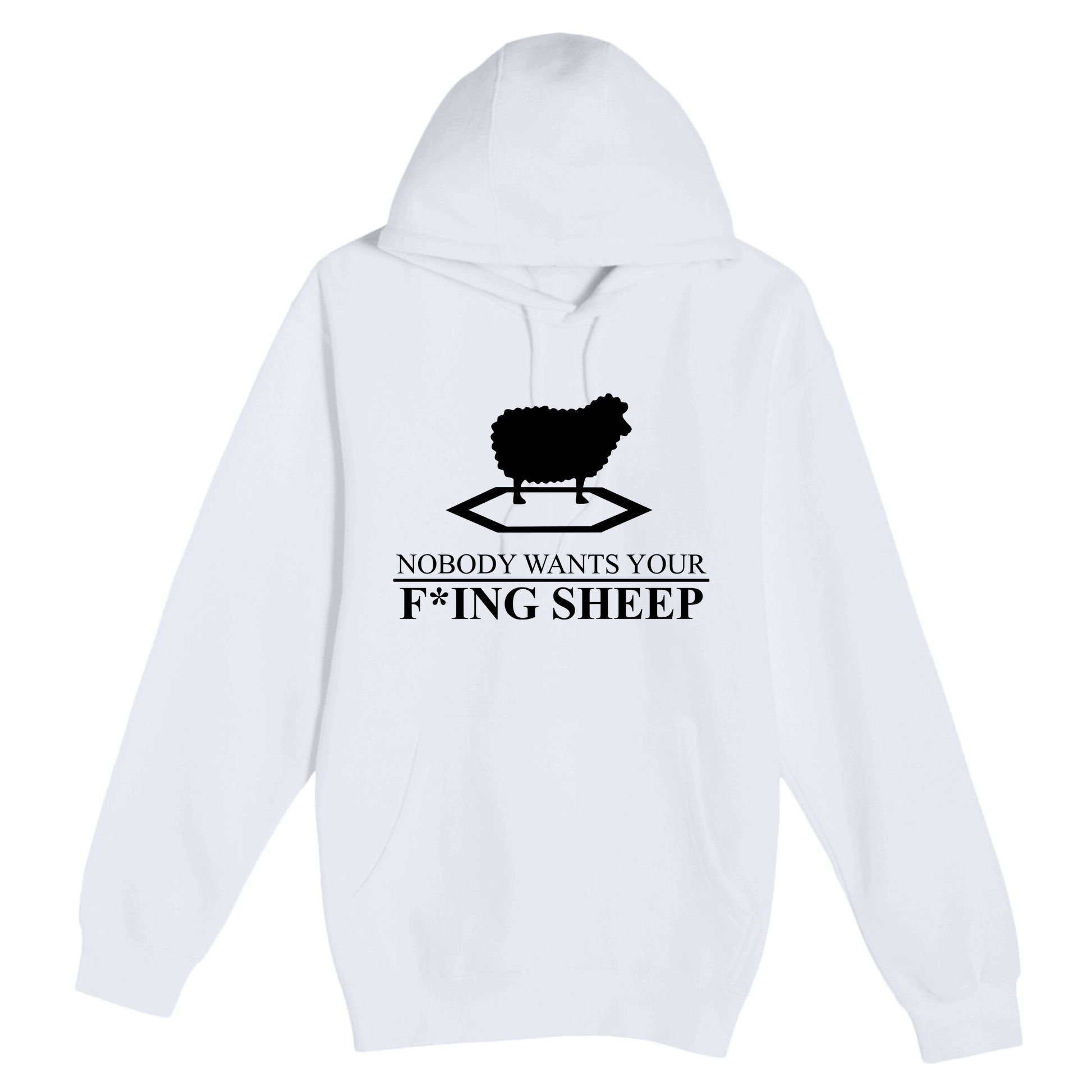 Nobody Wants Your Fucking Sheep Premium Pullover Hoodie