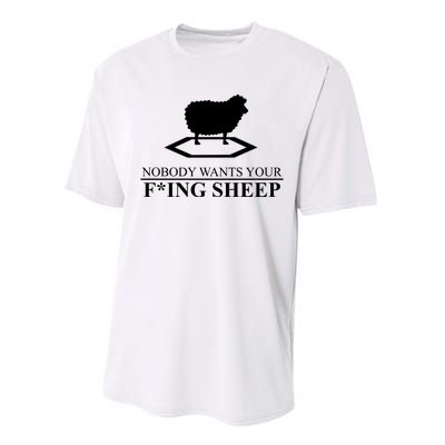 Nobody Wants Your Fucking Sheep Performance Sprint T-Shirt