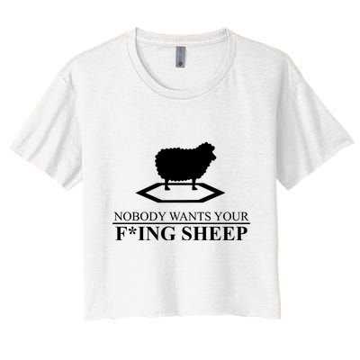 Nobody Wants Your Fucking Sheep Crop Top