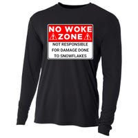 No Woke Zone Not Responsible For Damage Done So Snowflakes Cooling Performance Long Sleeve Crew