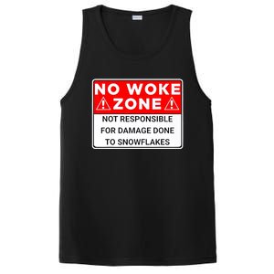 No Woke Zone Not Responsible For Damage Done So Snowflakes PosiCharge Competitor Tank