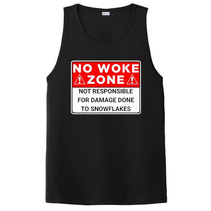 No Woke Zone Not Responsible For Damage Done So Snowflakes PosiCharge Competitor Tank