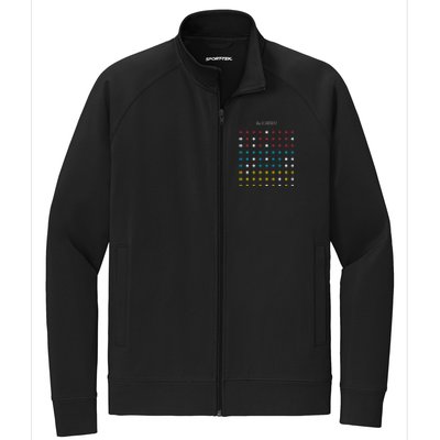 Nateruess X Hello The Format Dots Black Stretch Full-Zip Cadet Jacket