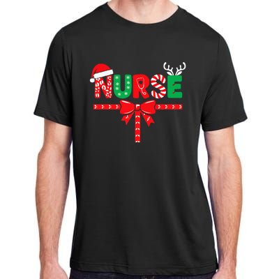 Nurse Xmas Rn Lpn Cna Women Christmas Adult ChromaSoft Performance T-Shirt