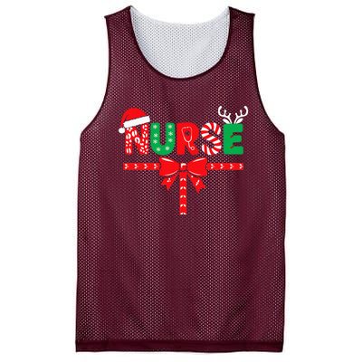 Nurse Xmas Rn Lpn Cna Women Christmas Mesh Reversible Basketball Jersey Tank