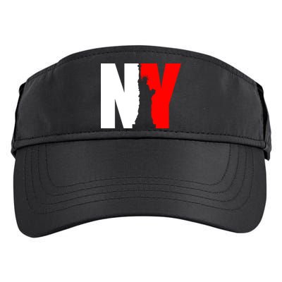 NY - New York Statue Of Liberty Die Cut Adult Drive Performance Visor
