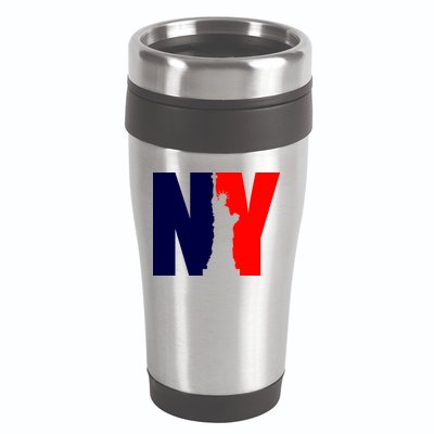 NY - New York Statue Of Liberty Die Cut 16oz Travel Tumbler