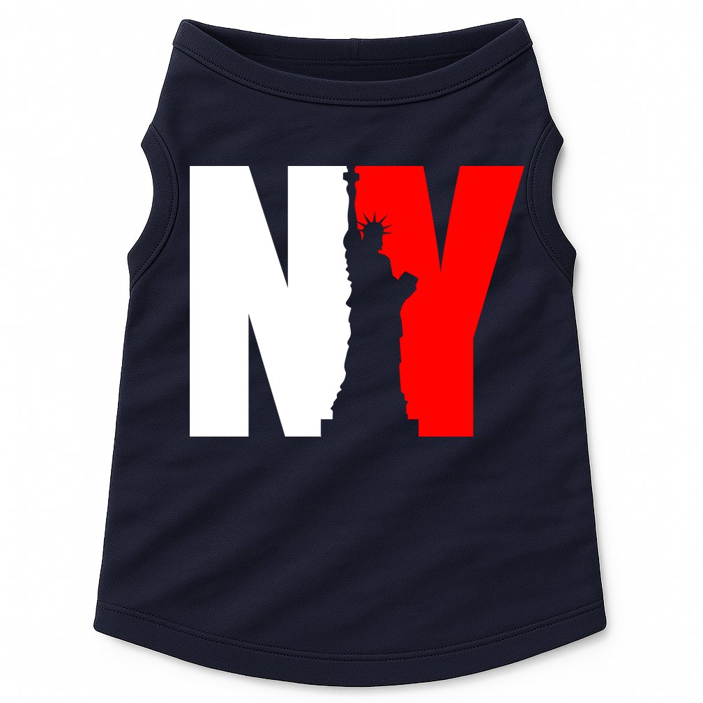 NY - New York Statue Of Liberty Die Cut Doggie Tank