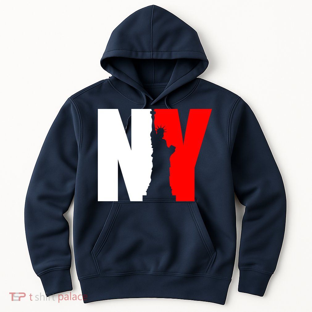 NY - New York Statue Of Liberty Die Cut Hoodie