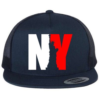 NY - New York Statue Of Liberty Die Cut Flatbill Hat