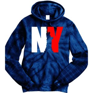 NY - New York Statue Of Liberty Die Cut Tie Dye Hoodie