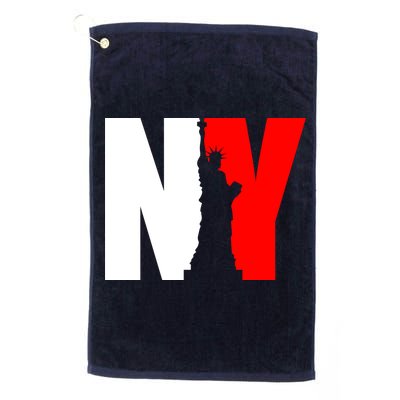 NY - New York Statue Of Liberty Die Cut Golf Towel