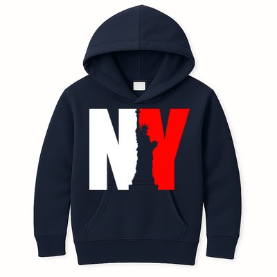 NY - New York Statue Of Liberty Die Cut Kids Hoodie