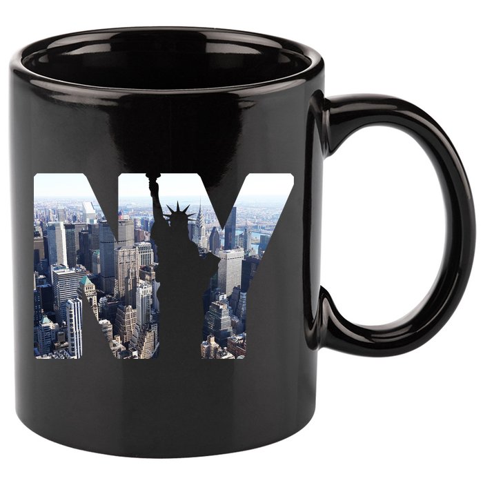 NY Statue Of Liberty 11oz C Handle Ceramic Mug